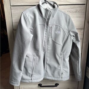 North face gray thermal jacket